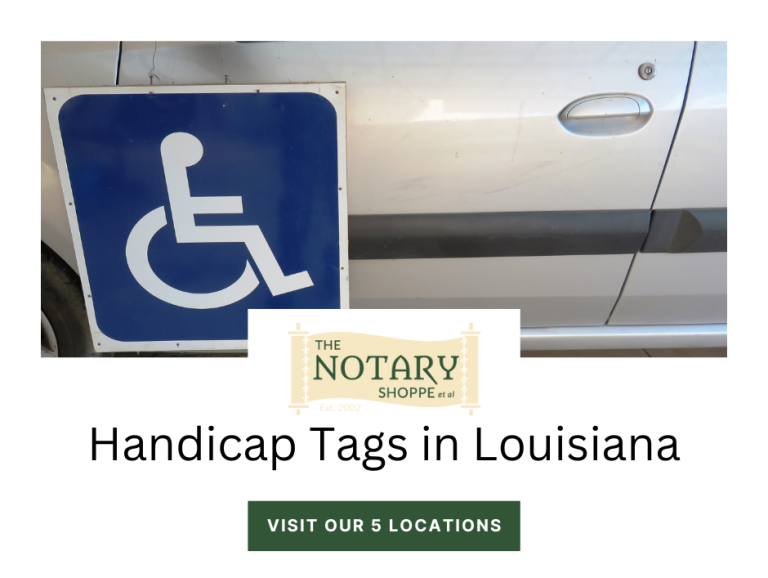 How To Get Handicap Tags For Vehicles The Notary Shoppe